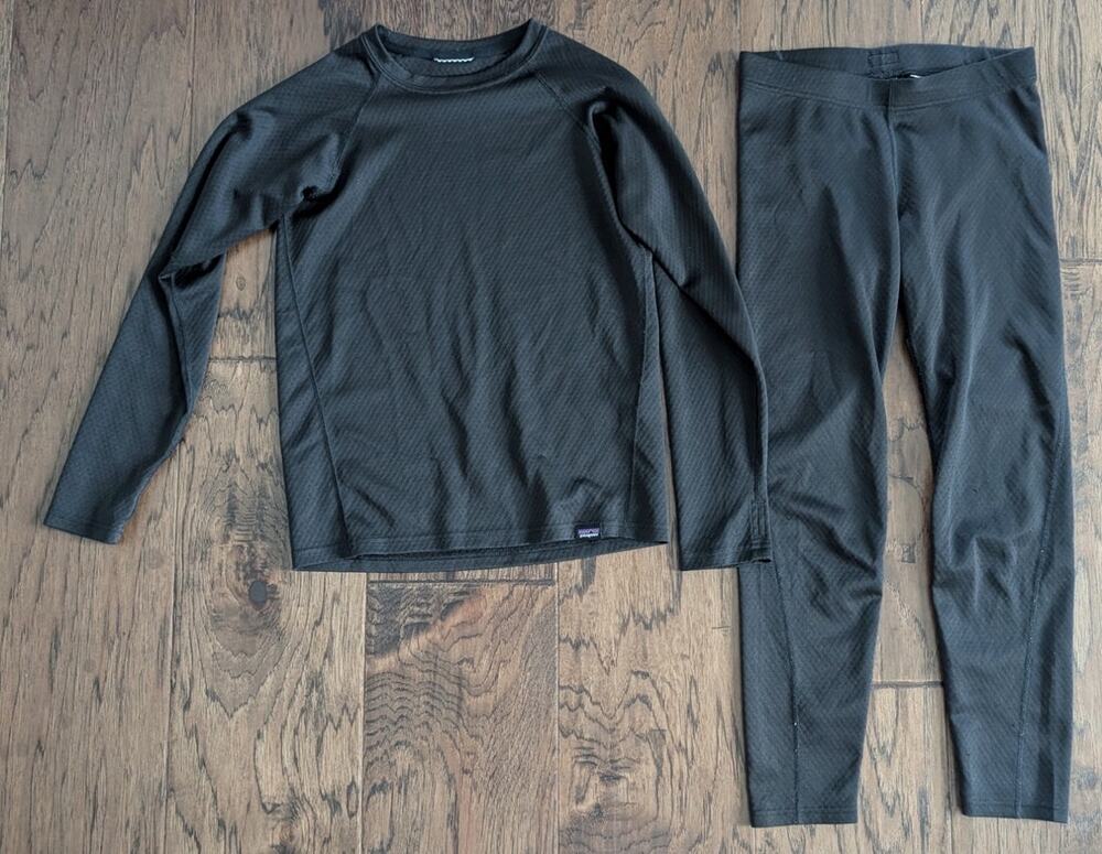 Patagonia Black Baselayer Set Youth